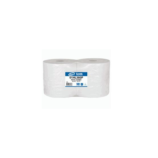 Papier toilette Maxi Jumbo - 6 Rouleaux de 350 m - 2 plis - Le Pro du  Médical : : Epicerie