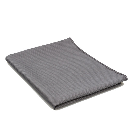 Torchon vaisselle microfibres gris métalik
