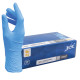 Gants nitrile bleu non poudrés