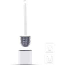 ENSEMBLE BROSSE WC FERME EN SILICONE