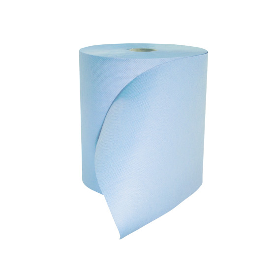 BOBINE ESSUIE MAINS AUTOCUT BLEUE GAUFREE