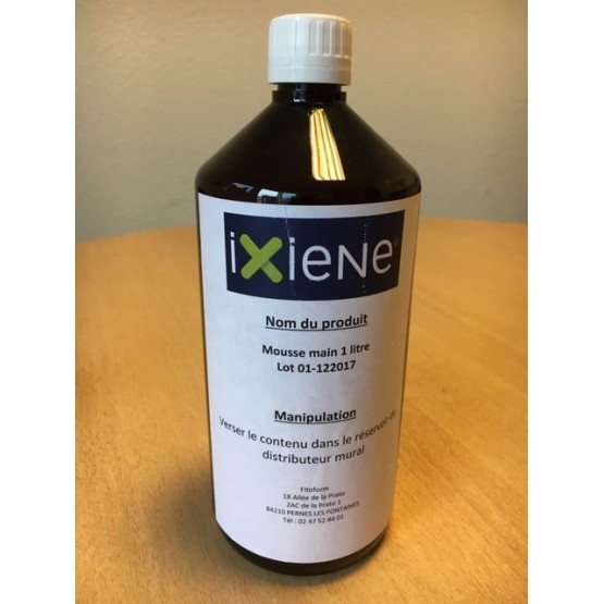 Ixiène mousse mains assainissante 1L